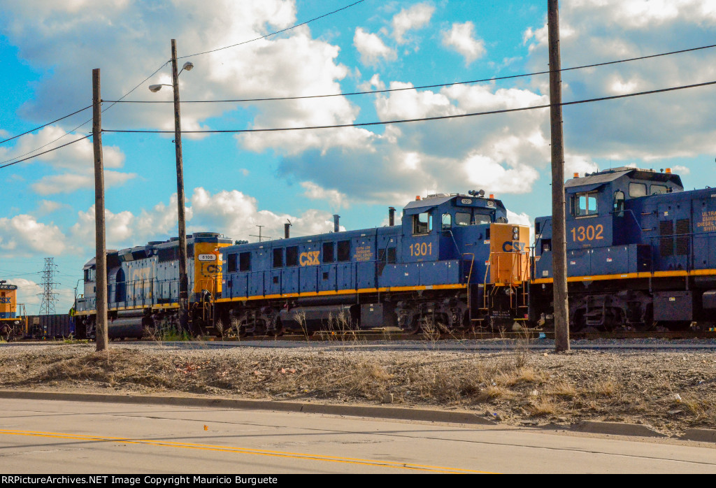 CSX Locomotives in the Yard